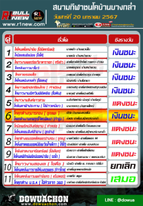 ผลวัวชน20-01-67