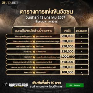 โปรแกรมวัวชน13-01-67
