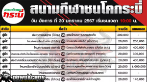 ตารางวัวชน30-01-67