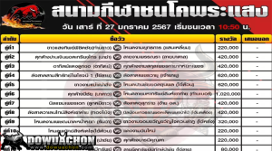 การแข่งขันวัวชน27-01-67