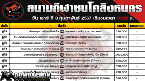 โปรแกรมวัวชน03-02-67