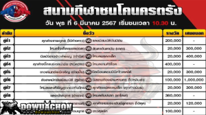 ตารางวัวชน6-3-67