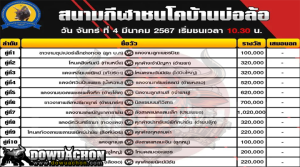ตารางวัวชน4-3-67