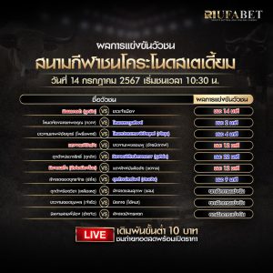 ผลแข่งขันวัวชน14-7-67