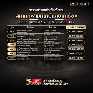 ตารางวัวชน 15-02-68