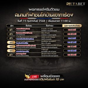 ผลแข่งขันวัวชน15-02-68