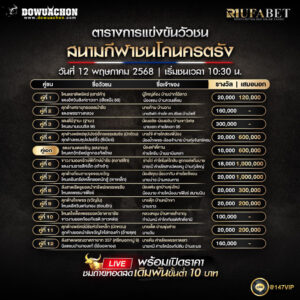ตารางวัวชน12-5-68