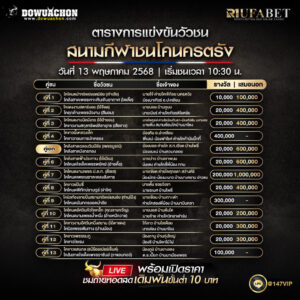 ตารางวัวชน13-5-68