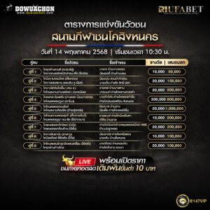 ตารางวัวชน14-5-68