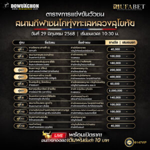 ตารางวัวชน 29-06-68