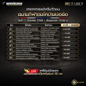 ตารางวัวชน11-06-68