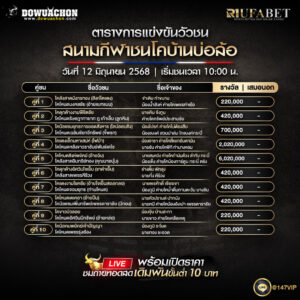 ตารางวัวชน12-06-68