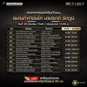 ตารางวัวชน30-6-68