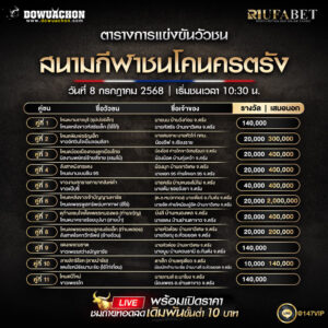 ตารางวัวชน08-07-68