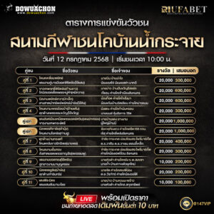 ตารางวัวชน12-7-68