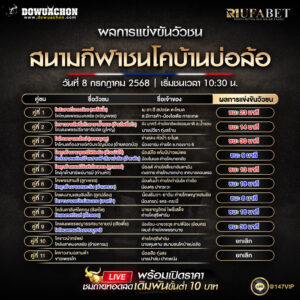 ผลแข่งขันวัวชน08-07-68