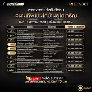 ตารางวัวชน14-08-68