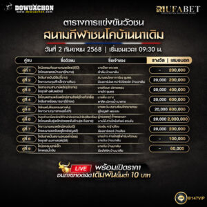 ตารางวัวชน 2-09-68