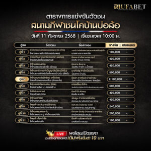 ตารางวัวชน11-09-68