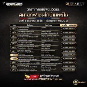 ตารางวัวชน03-12-68