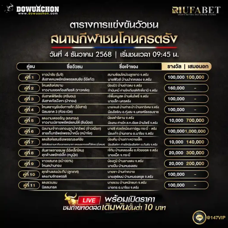 ตารางวัวชน04-12-68
