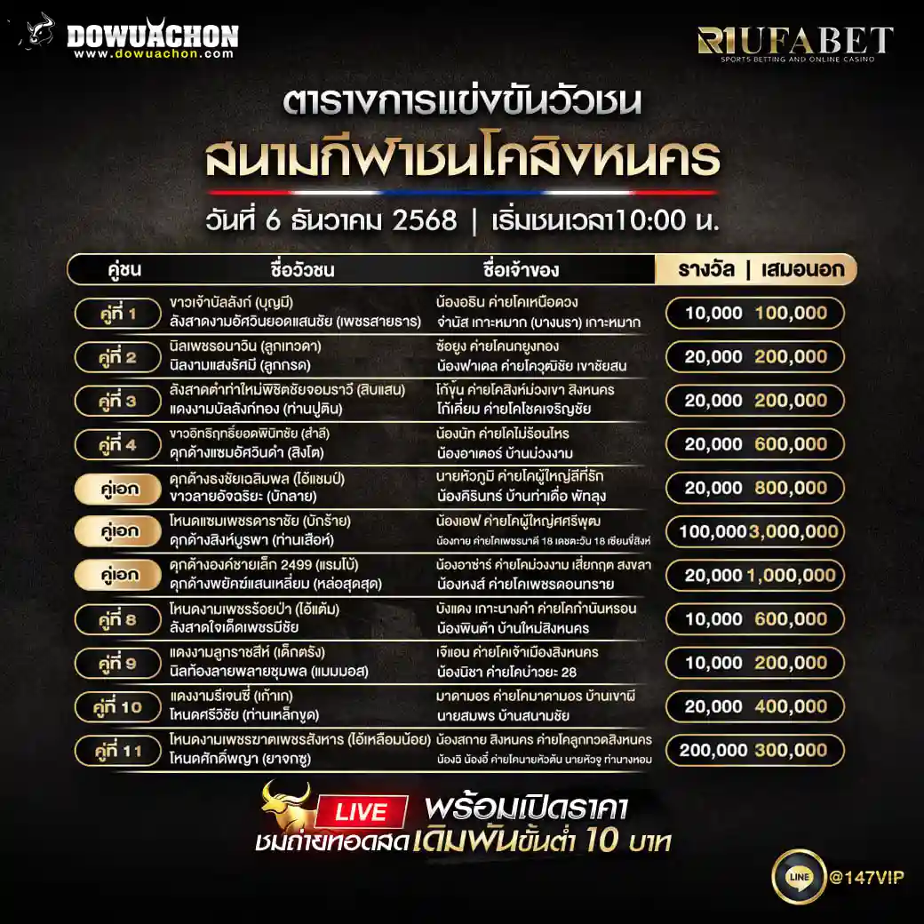 ตารางวัวชน05-12-68