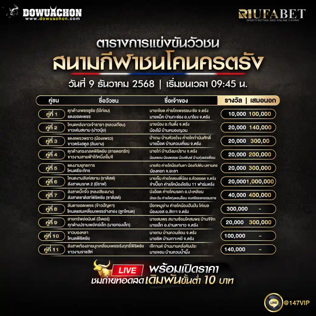 ตารางวัวชน09-12-68