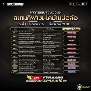 ผลการแข่งขันวัวชน 11-12-68