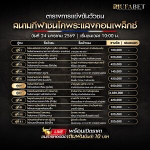 ตารางวัวชน24-01-69 สนามกีฬาชนโคพระแสงคอมเพล็กซ์